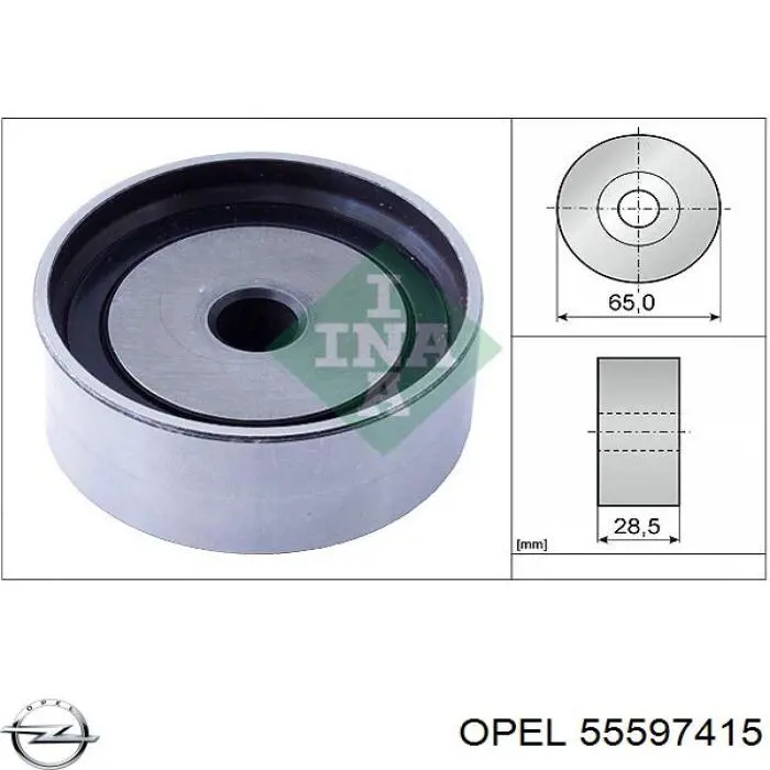 Купити 55597415 Opel Ролик паразитний ГРМ