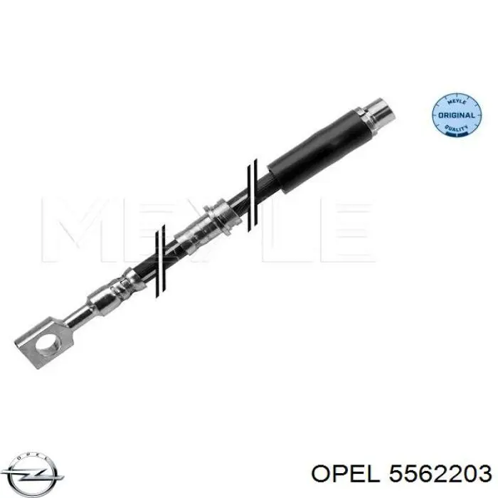 Шланг гальмівний передній Opel 5562203 ціна, від 15.96 USD