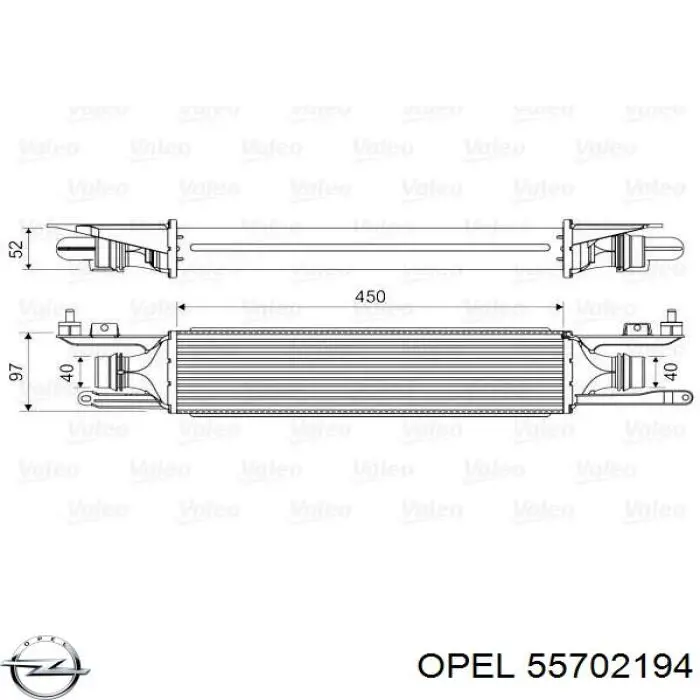 Інтеркулер 55702194 Opel