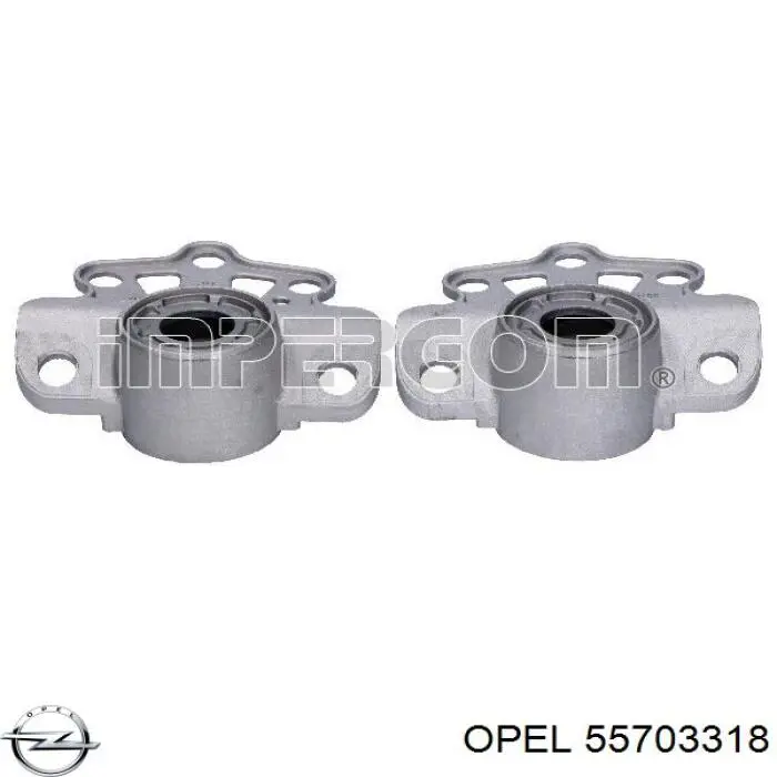 Опора амортизатора заднього, правого 55703318 Opel