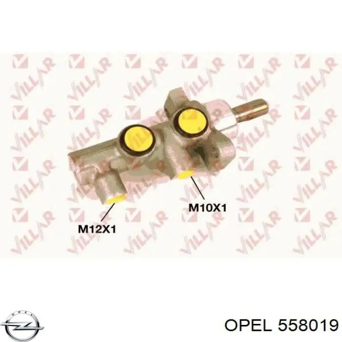 558019 Opel Циліндр гальмівний, головний