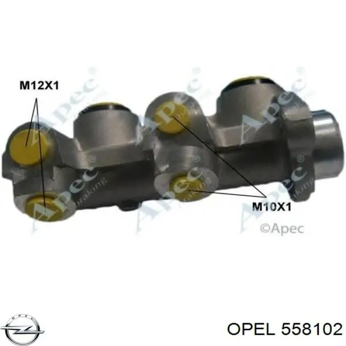 558102 Opel циліндр гальмівний, головний