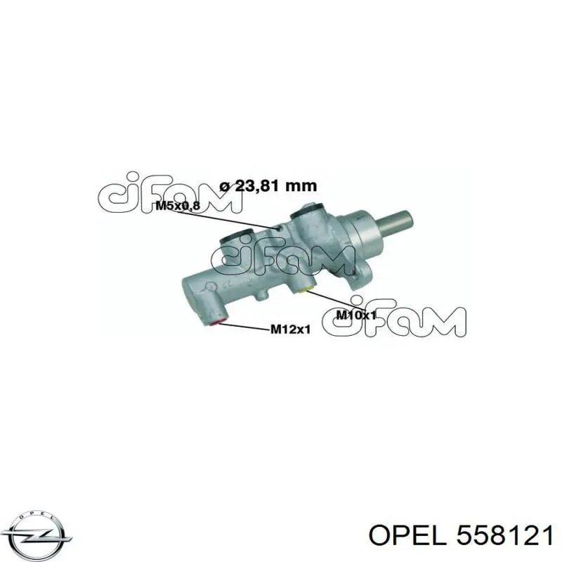 Циліндр головний гальма (Гідротормоз) Opel 558121 ціна, від 53.74 USD