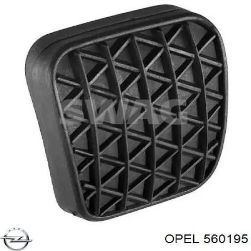 Накладка педалі гальма Opel 560195 ціна, від 1.73 USD