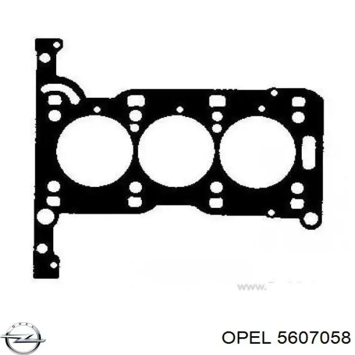 5607058 Opel прокладка головки блока циліндрів (гбц)