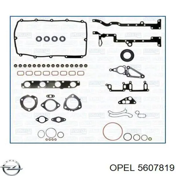 5607819 Opel прокладка головки блока циліндрів (гбц, права)