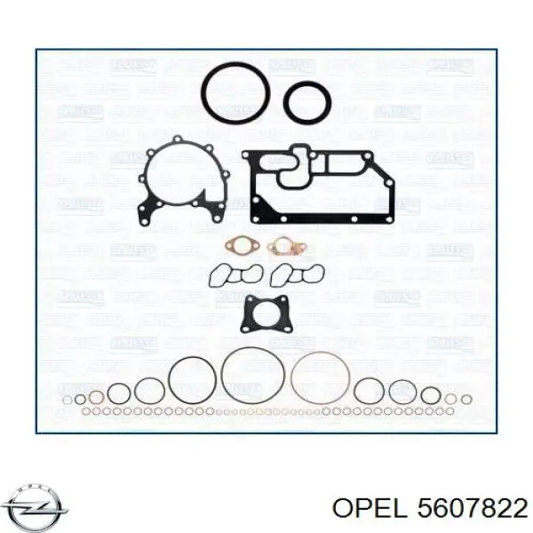 Прокладка головки блока циліндрів (ГБЦ), ліва 5607822 Opel