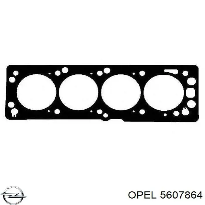 5607864 Opel прокладка головки блока циліндрів (гбц)