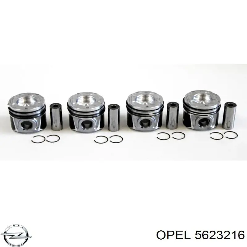 5623216 Opel поршень в комплекті на 1 циліндр, std
