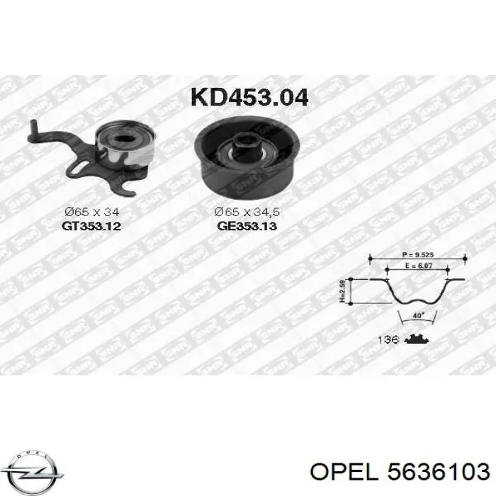 93192779 Opel Ремінь двигуна