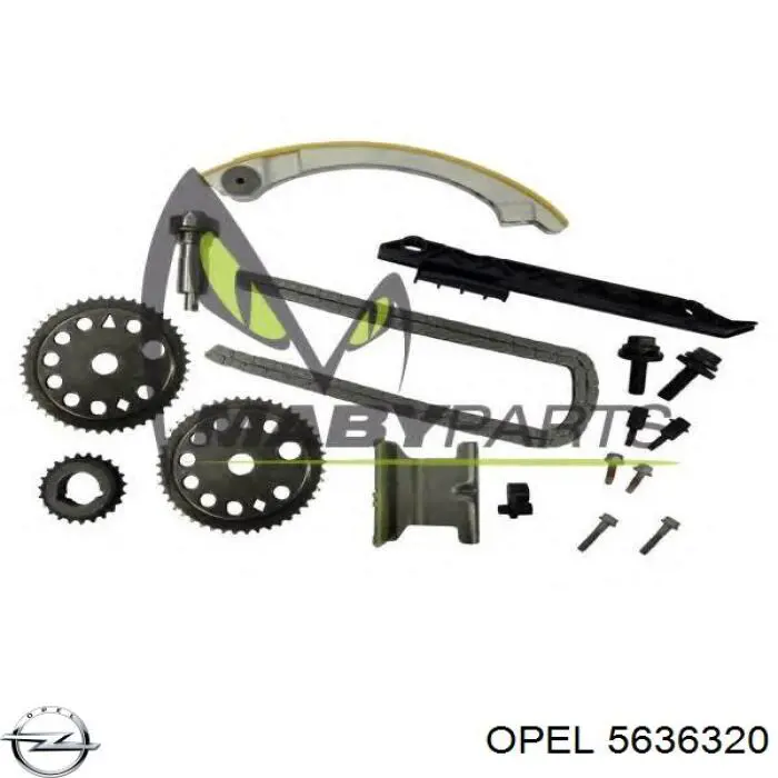 5636320 Opel зірка-шестерня розподільного валу двигуна, впускного