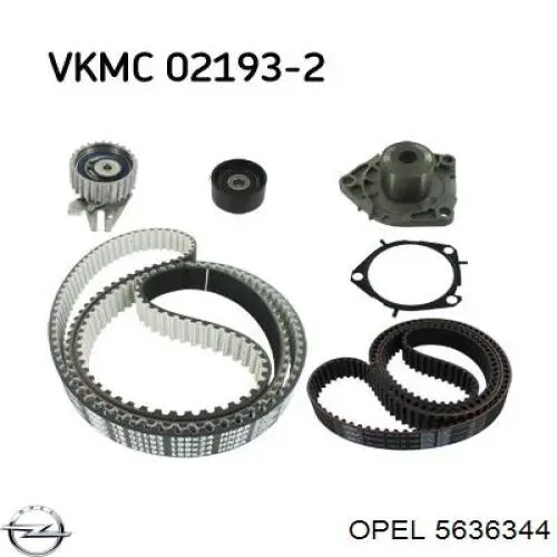 Зубчастий ремінь Opel 5636344 ціна, від 37.46 USD