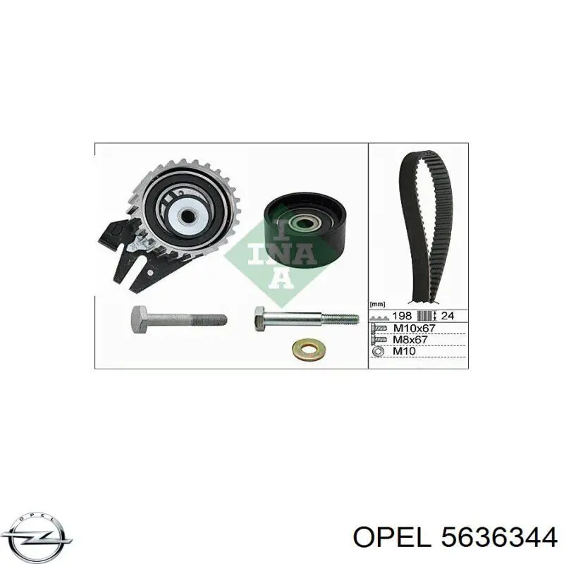 Купити 5636344 Opel Ремінь газорозподільного механізму