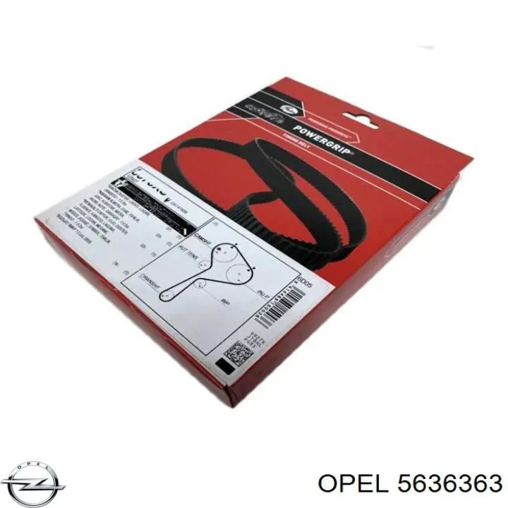 5636363 Opel ремінь грм