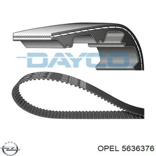 Купити 5636376 Opel Ремінь газорозподільного механізму