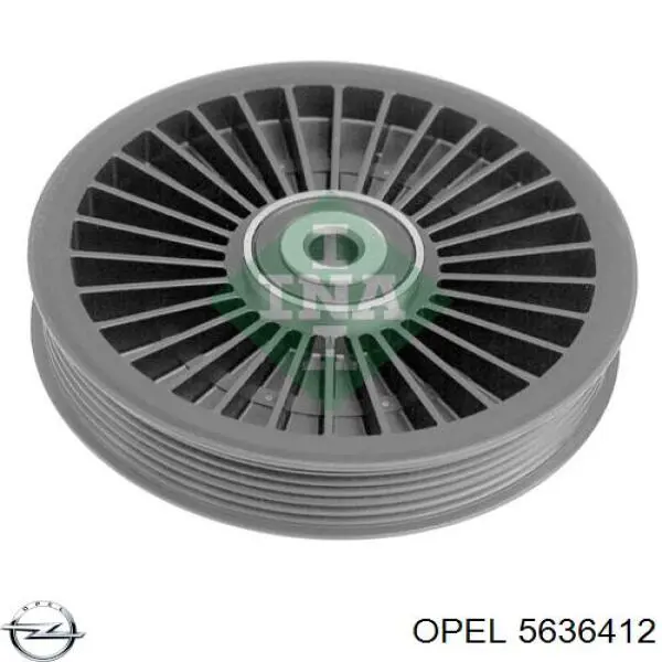 5636412 Opel ролик приводного ременя, паразитний