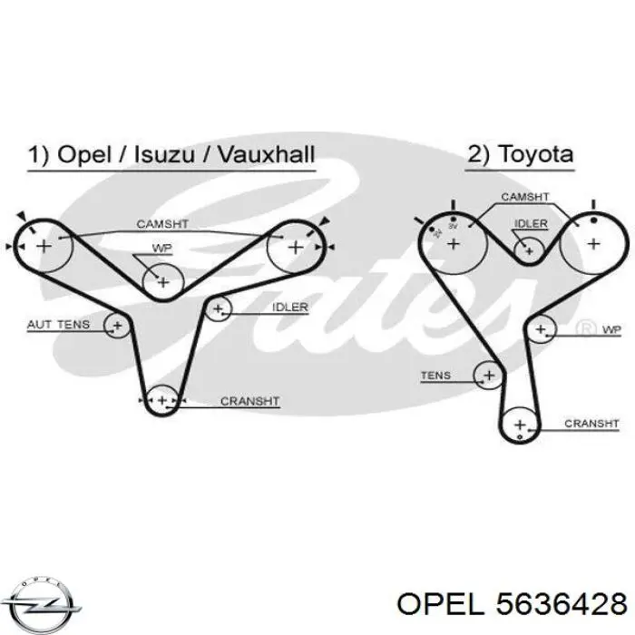 Ролик приводного ременя, паразитний 97146877 Opel