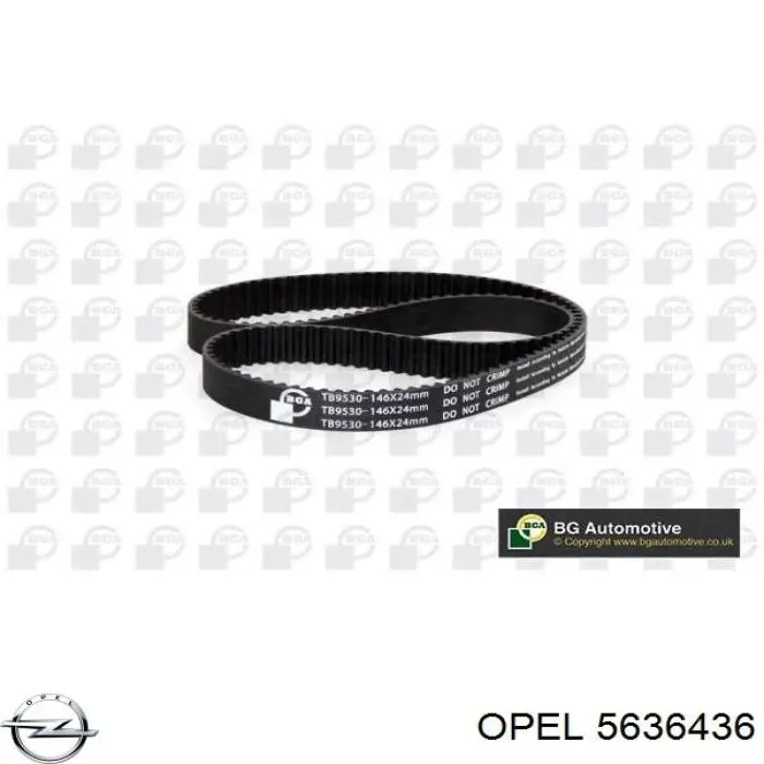 Зубчастий ремінь Opel 5636436 ціна, від 29.54 USD