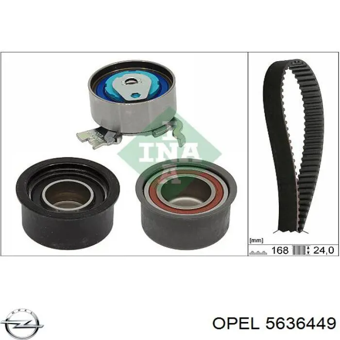 Ролик ременя ГРМ, паразитний Opel 5636449 ціна, від 13.48 USD
