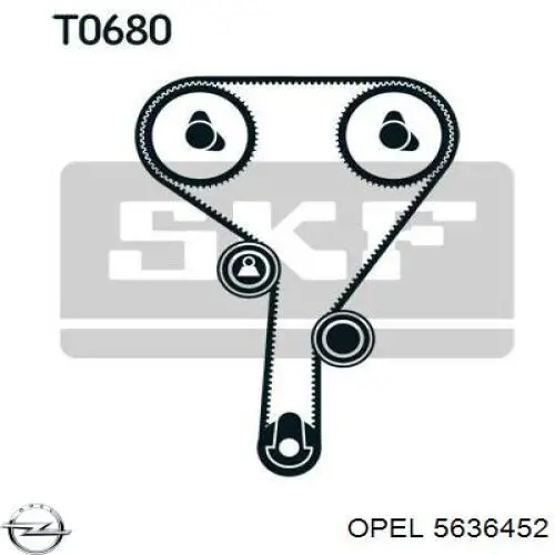 5636452 Opel ремінь грм