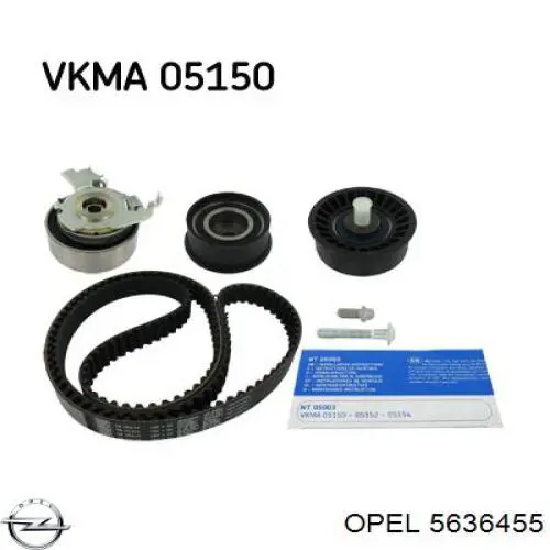 Ролик ременя ГРМ, паразитний Opel 5636455 ціна, від 9.72 USD