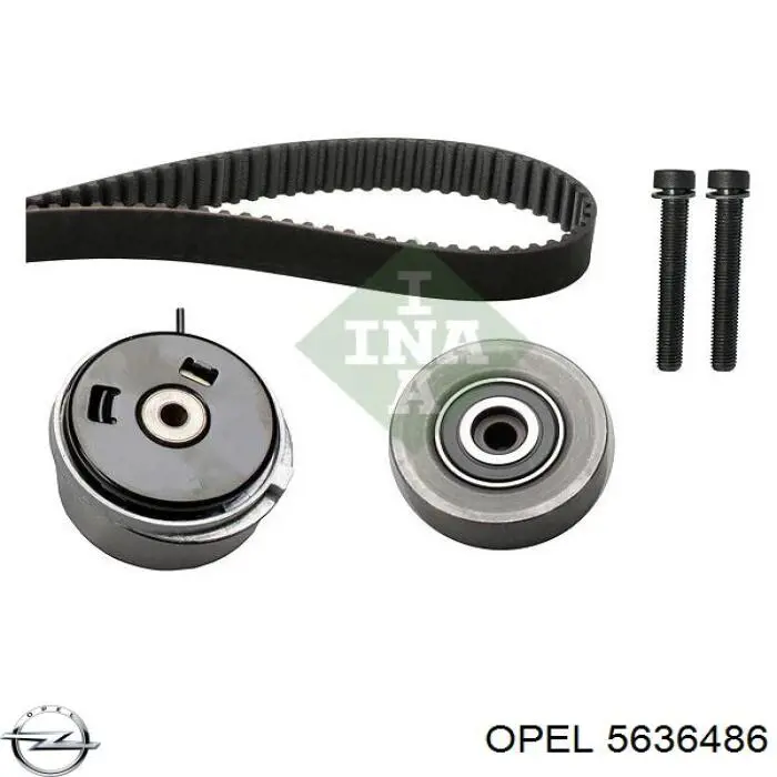 Ролик натяжителя ременя газорозподілу Opel 5636486 ціна, від 52.54 USD