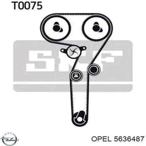 Зубчастий ремінь Opel 5636487 ціна, від 31.41 USD