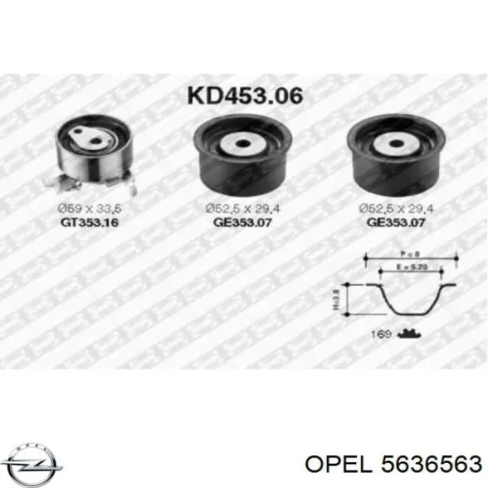 Комплект ГРМ 9128726 Opel