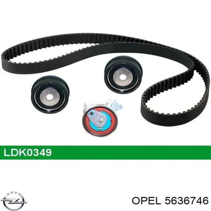 Ролик натягувача ременя ГРМ 5636746 Opel