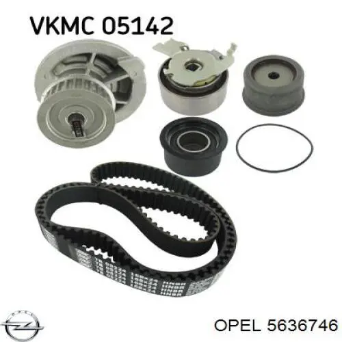Ролик натяжителя ременя газорозподілу Opel 5636746 ціна, від 37.00 USD