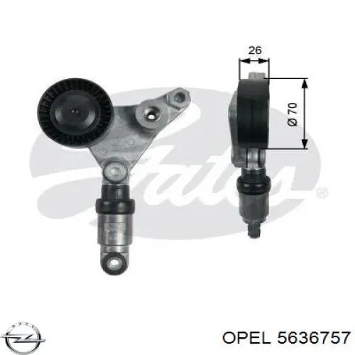 Купити 7701053088 Renault (RVI) Натяжний ролик