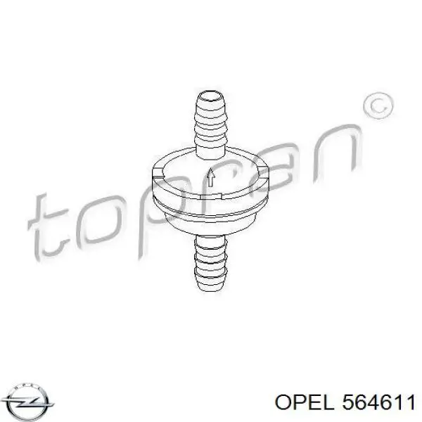 564611 Opel клапан гальмівної системи