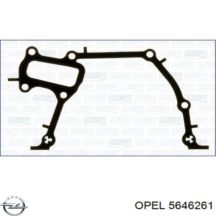 5646261 Opel прокладка передньої кришки двигуна