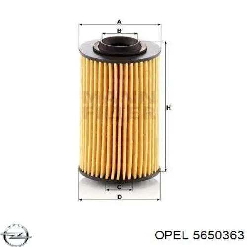 Купити 5650363 Opel Фільтр очищення масла відцентровий