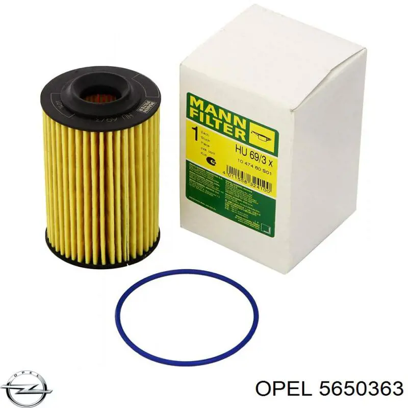 Масляний фільтр двигуна Opel 5650363 ціна, від 4.89 USD