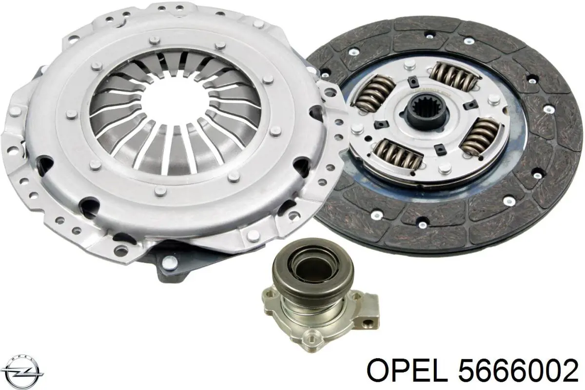 Комплект зчеплення (3 частини) Opel 5666002 ціна, від 3.66 USD