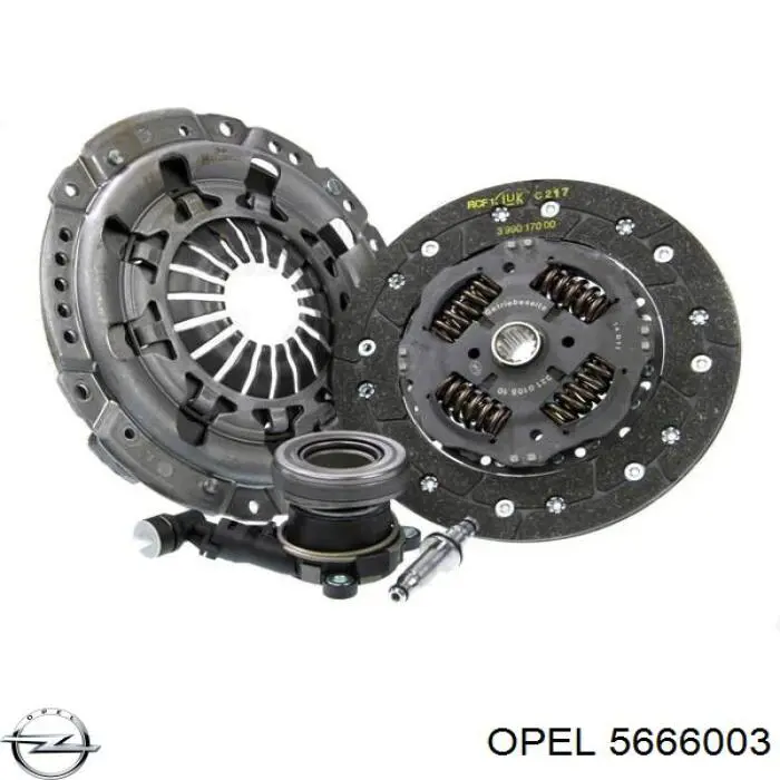 5666003 Opel комплект зчеплення (3 частини)
