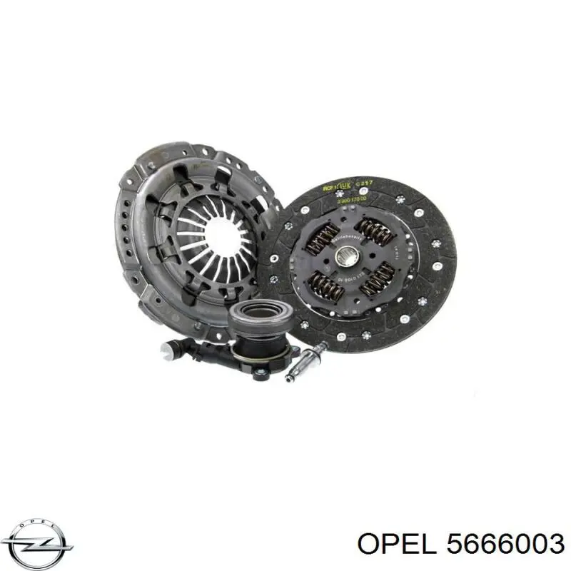 Комплект зчеплення (3 частини) Opel 5666003 ціна, від 211.03 USD