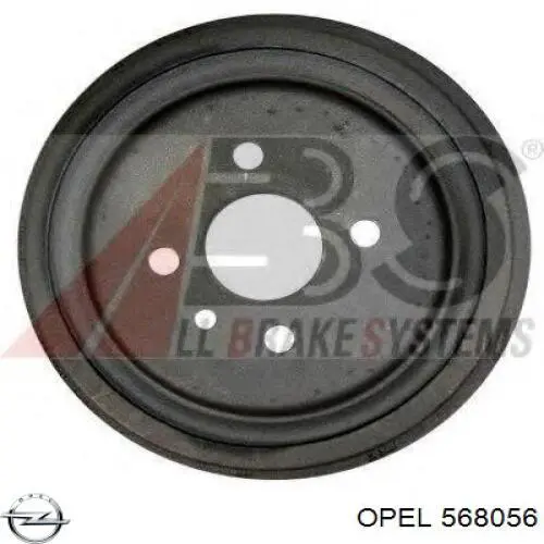 568056 Opel барабан гальмівний задній