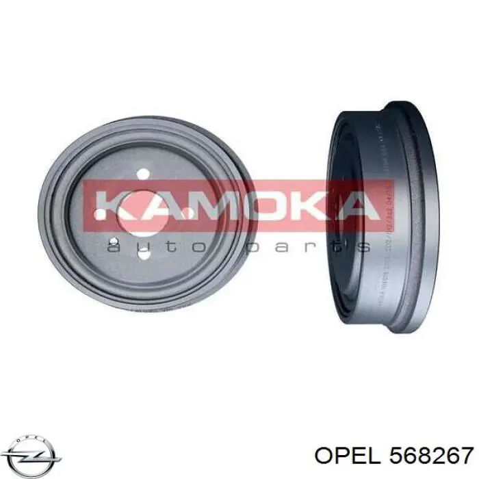 Барабан гальмівний задній 568267 Opel