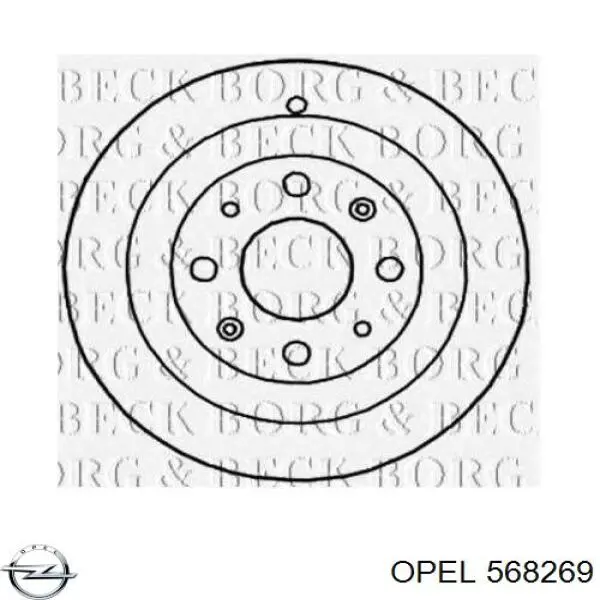 Барабан гальмівний задній Opel 568269 ціна, від 33.76 USD