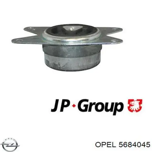 Подушка (опора) двигуна, ліва 5684045 Opel