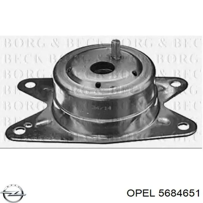 5684651 Opel Ліва опора двигуна