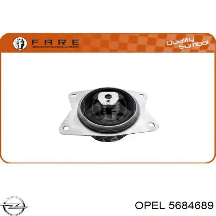 5684689 Opel подушка (опора двигуна, ліва)