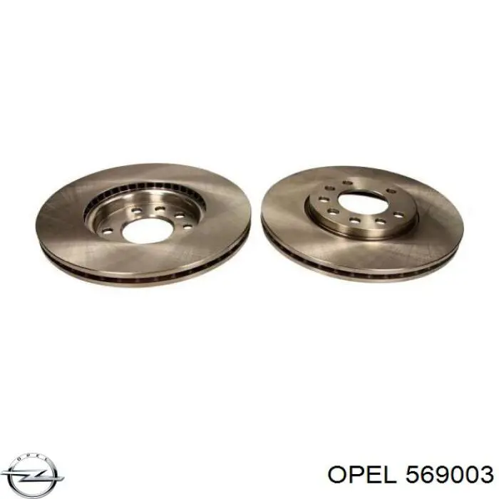 Диск переднього гальма Opel 569003 ціна, від 35.72 USD