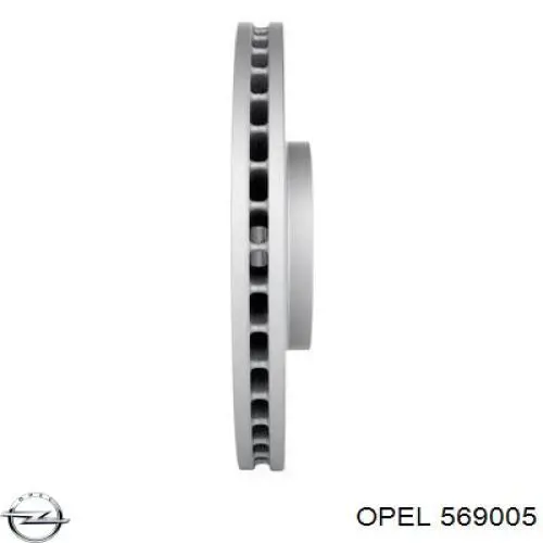 Гальмівні диски передні 569005 Opel