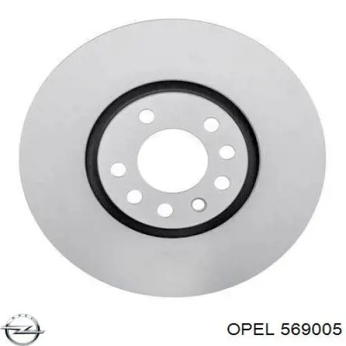 Диск переднього гальма Opel 569005 ціна, від 58.50 USD