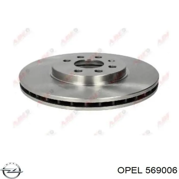 569006 Opel диск гальмівний передній
