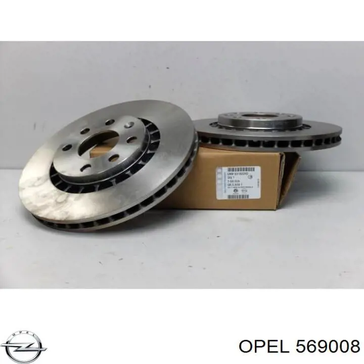 569008 Opel диск гальмівний передній