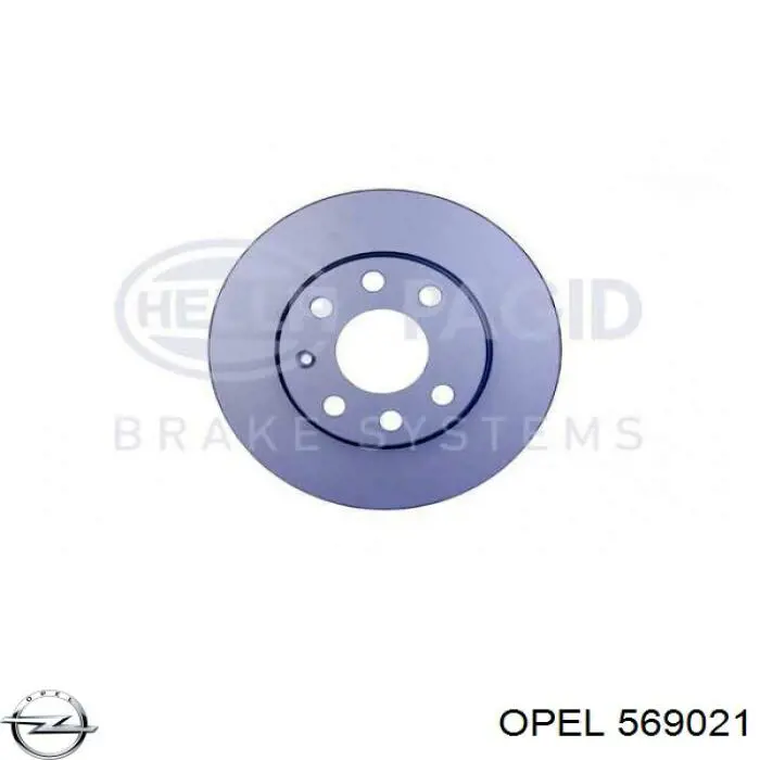 Гальмівні диски передні 569021 Opel